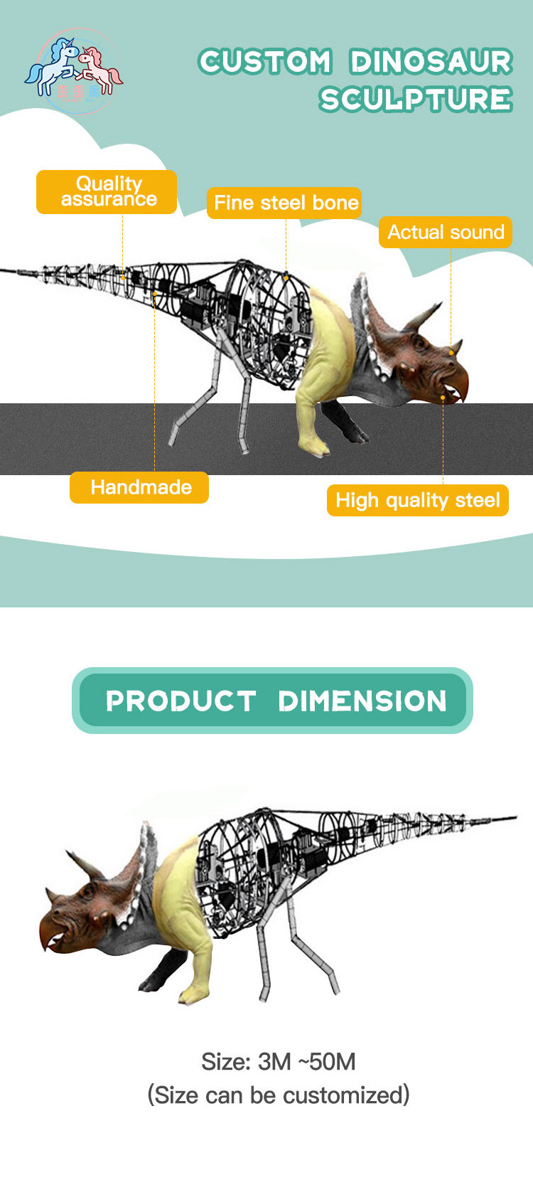 Dinosaur Animatronic Model Animal Animatronic Dinosaur Scooter Model Electric Animated Dinosaur Model