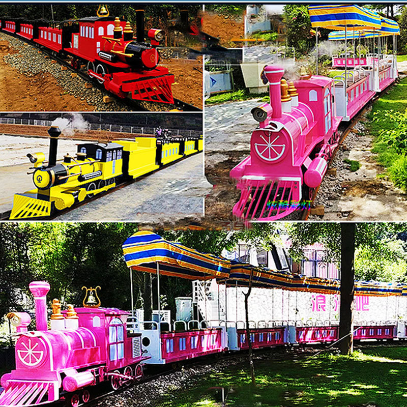 Amusement Park Battery Trackless Train Ride Tourist Attraction Road Train for Sale