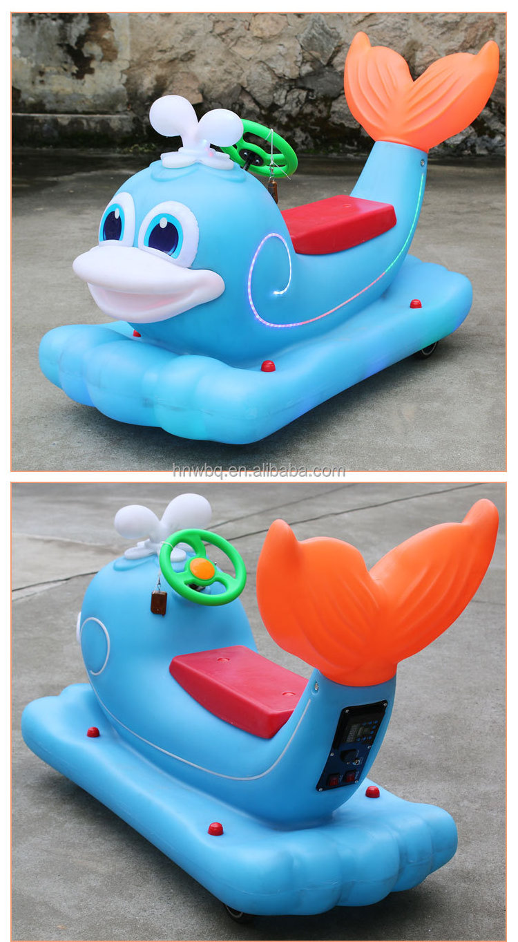 2023 New Bumper Cars Kids Toy Car Entertainment Ride On Car QQ Whale Amusement Park Rides