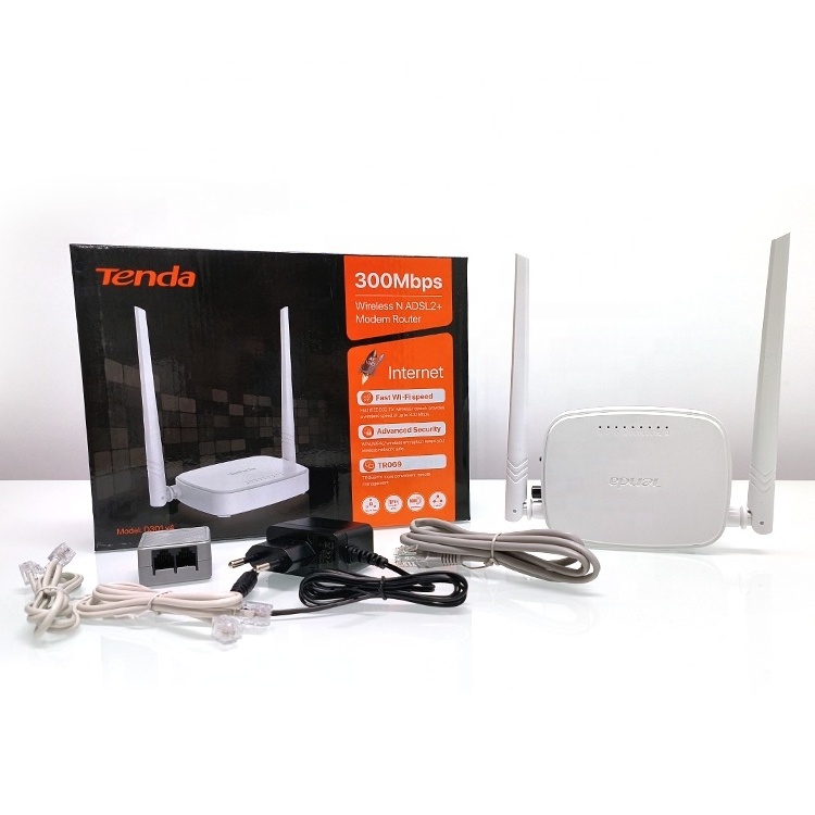 N Adsl2+ Modem Router Tenda D301 V4 300Mbps Wireless Internet Wifi Router Tenda 4G Modem Router