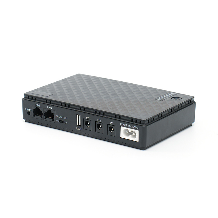 Rack Mount Ups Wgp Mini Ups 5V 9V 12V Router Mini Dc Ups 10000Mah For Wi-Fi Routers And Cctv Camera