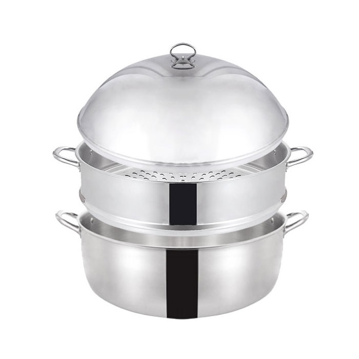 5 Tier 50cm Large Capacity Multi-purpose Commercial Stainless Steel Food Steamer Steam Cooker/Soup Pot Seafood Bun Steamer