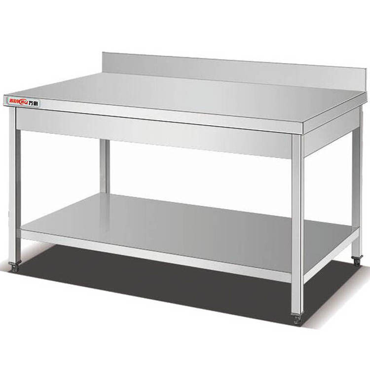 Commercial Kitchen Commercial 2 Tiers Working Table Factory Price/Hotel 3 Layers Food Prep Table Cooking Work Benches