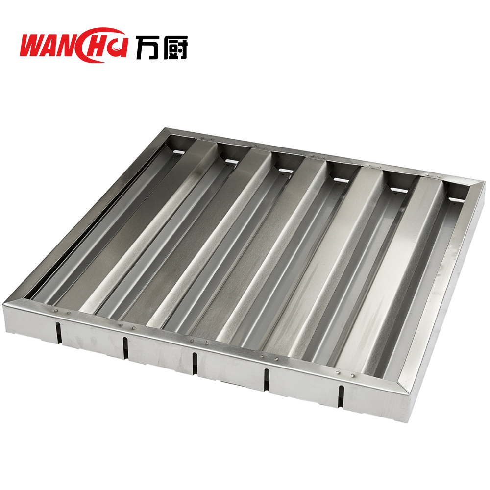 Knock-Down Stainless Steel Kitchen Chimney Baffle Filters Factory In Australia/Commercial kitchen Range hood oil filter traps