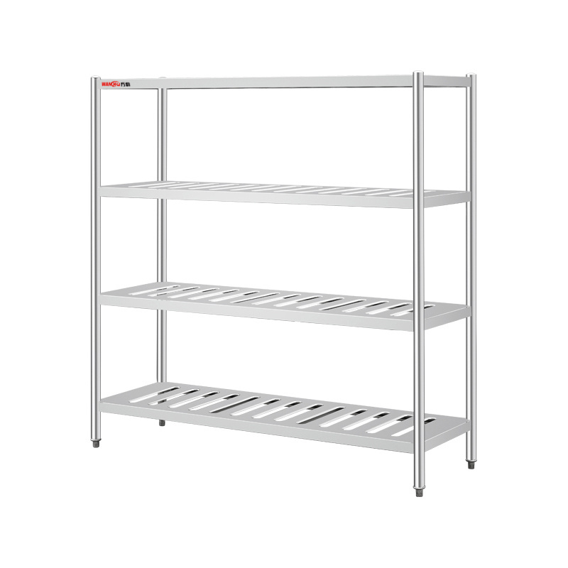 Commercial  Microwave Kitchen Rack Shelf For Hospital/High Quality Stainless Steel 3 Tiers Kitchen Storage Assembly Corner Shelf