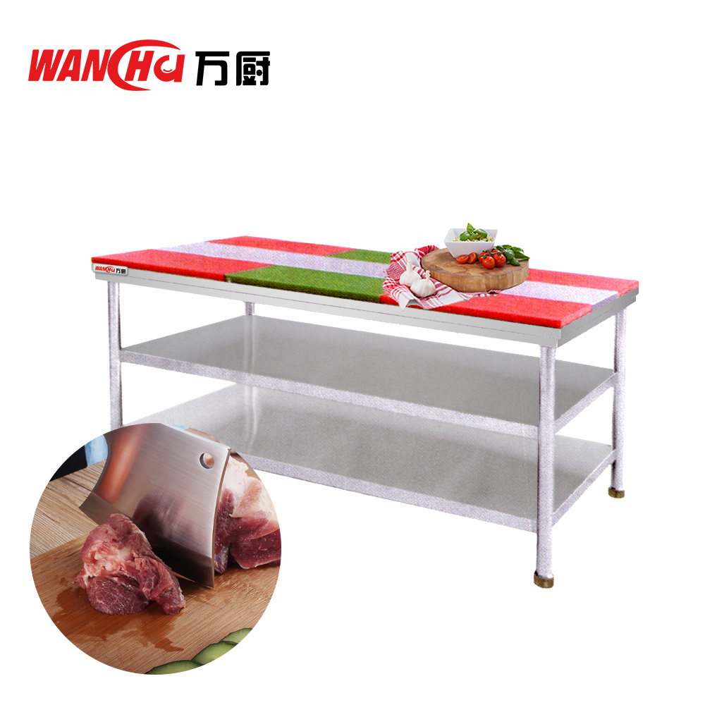 Australia Customized Commercial Restaurant kitchen Stainless Steel 304 food grade Stainless Steel Work Table with Under Shelf