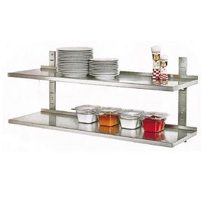 Customized Size Double Layer Stainless Steel Kitchen Wall Storage Rack Shelf/Single Tiers commercial Kitchen Shelf For Dish