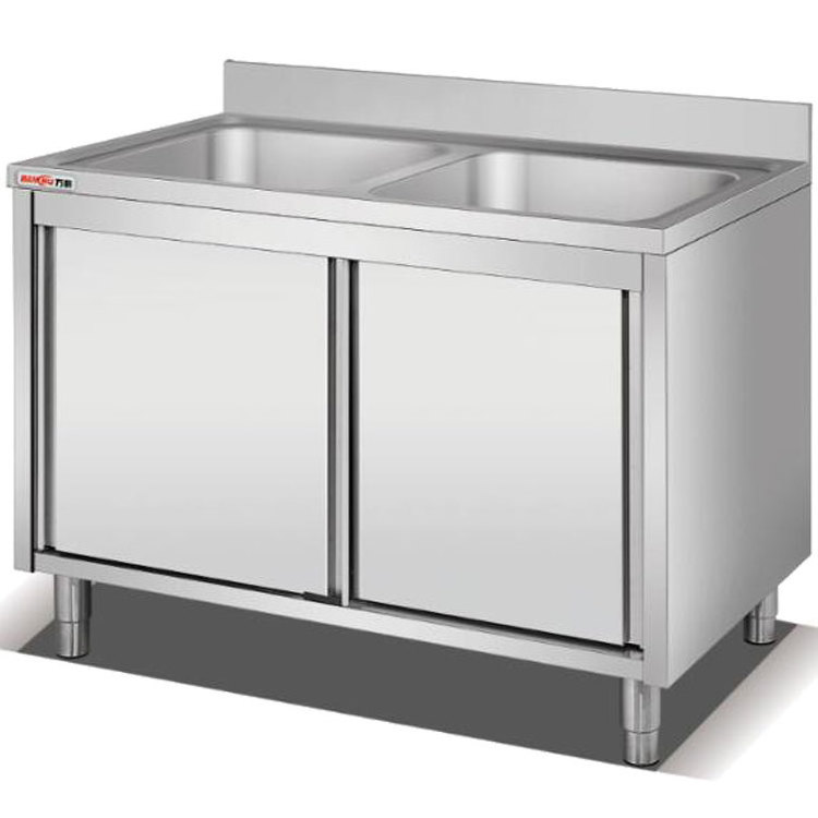 Heavy Duty Customized Size Free Standing Stainless Steel Sink Cabinet/Italian S/S Kitchen Sink Table With Cabinet In Australia