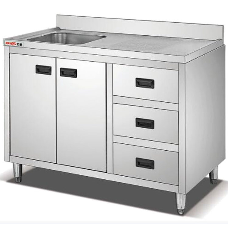 Heavy Duty Customized Size Free Standing Stainless Steel Sink Cabinet/Italian S/S Kitchen Sink Table With Cabinet In Australia