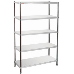 316 Kitchen 5 Tiers Corner Stainless Steel Wire Shelving Rack in Singapore/assembly 5 tiers kitchen food storage shelf Factory