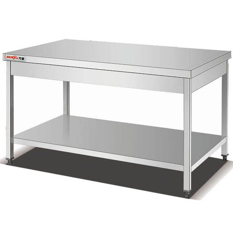 Commercial Kitchen Commercial 2 Tiers Working Table Factory Price/Hotel 3 Layers Food Prep Table Cooking Work Benches