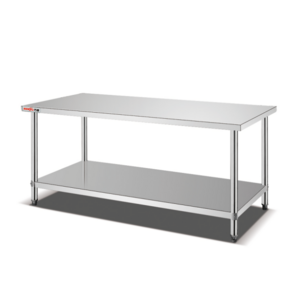 Commercial Stainless Steel Prep Table SUS 201 304 Restaurant Pizza Salad Bar Kitchen Work Table with Back Splash Equipment