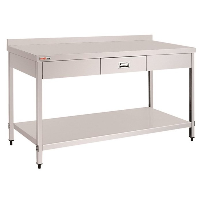 Restaurant Kitchen Food Prepare Table with Drawers Stainless Steel Commercial Work Table Industrial Work Bench With Undershelf