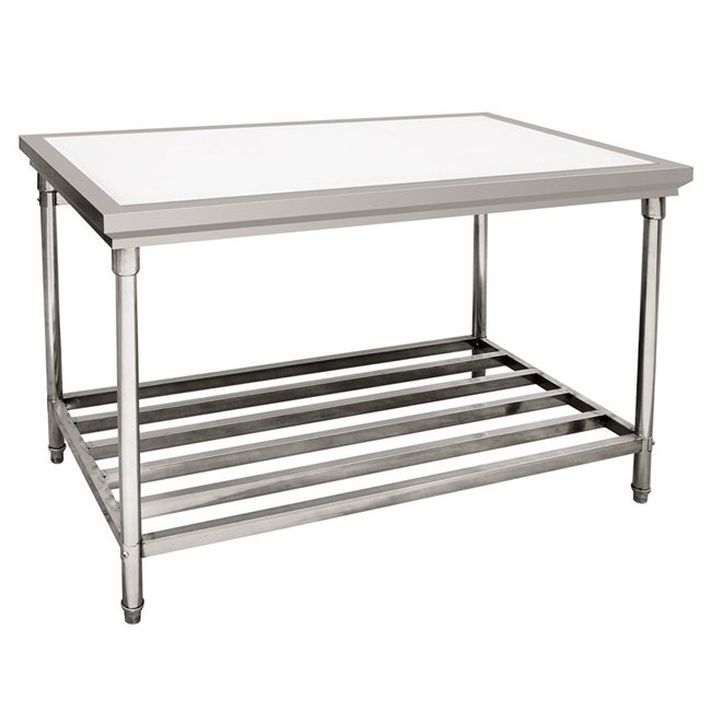 Restaurant Kitchen Equipment Top Cutting Table Commercial Stainless Steel Work Table with Cutting Board for Industrial