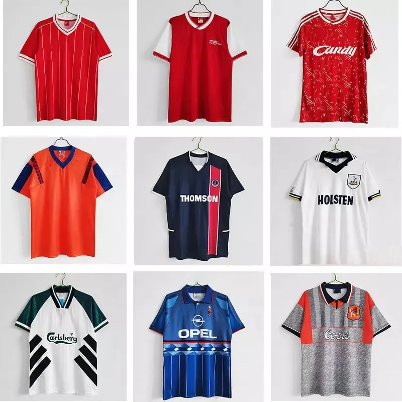 Wholesale Custom England pre League Top thailand quality breathable classic retro shirt football jersey vintage soccer jerseys