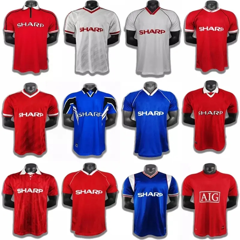 Wholesale Custom England pre League Top thailand quality breathable classic retro shirt football jersey vintage soccer jerseys