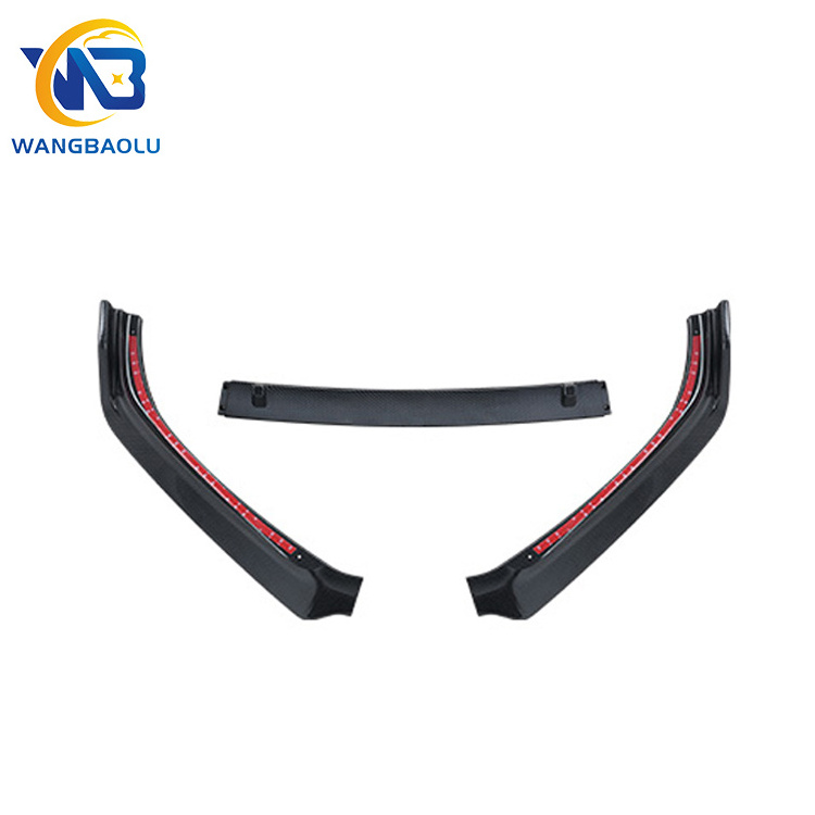 Auto Parts Front Bumper for CV1 3PCS Front Bumper Lip Spoiler for HONDA Accord 2018-2020