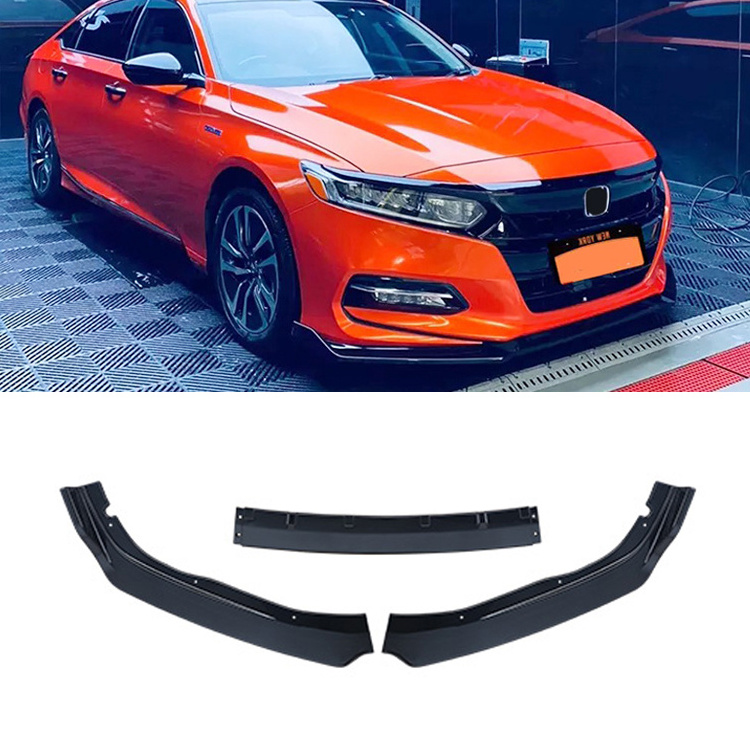 Auto Parts Front Bumper for CV1 3PCS Front Bumper Lip Spoiler for HONDA Accord 2018-2020