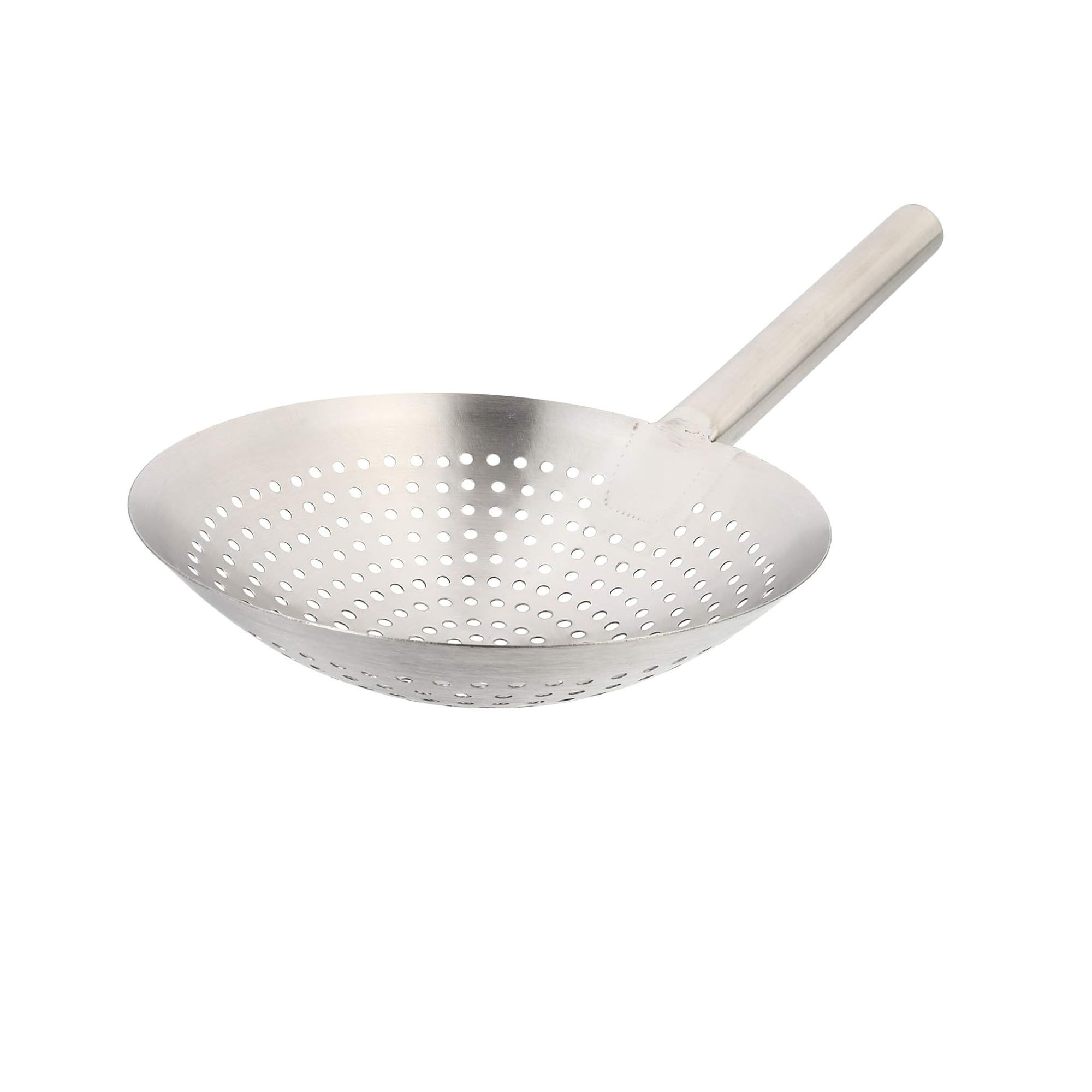 Heavy Duty Stainless Steel Slotted Strainer Oil Filter Mandarin Colander Scoop Oil Skimmer