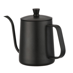 350 / 600ml Gooseneck Long Narrow Drip Spout Coffee Kettle Coffee pot Coffee Dripper ,  Black/ Silver