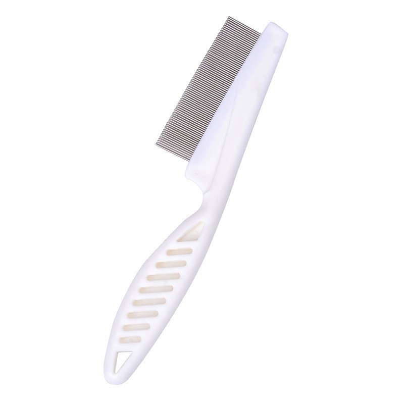 professional fluffy pet grooming product cat dog brush comb Stainless Steel hair flea Metal pet grooming comb