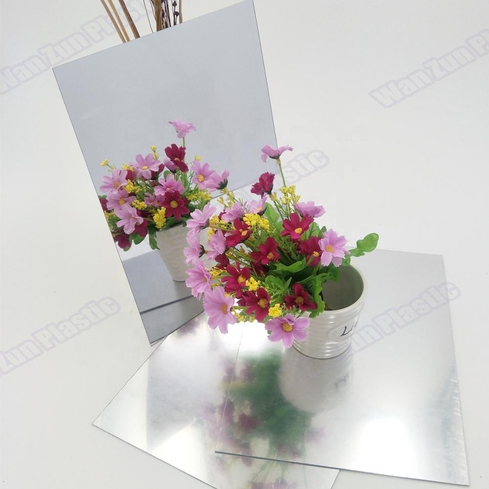 Factory Price Silver Mirror Custom Size Silver 1mm Plastic Acrylic Mirror Sheet