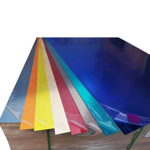 Guangzhou Factory Price Free Sample Pmma Mirrored 4*8ft 1mm 2mm 3mm Gold Mirror Acrylic Plastic Mirror Sheet