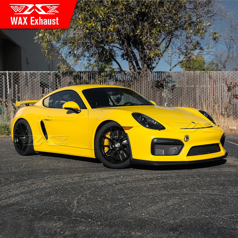 Modified body kit for 2012-2016 cayman boxster 981 987 7182015-2019 GT4 front bumper body kit rear diffuser PP material