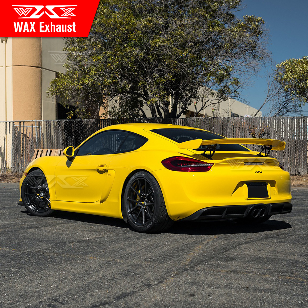 Modified body kit for 2012-2016 cayman boxster 981 987 7182015-2019 GT4 front bumper body kit rear diffuser PP material