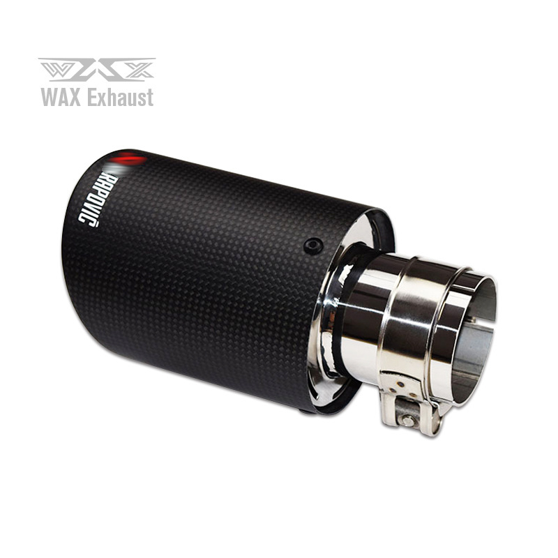 Universal Matte Black Carbon Fiber Stainless Steel Exhaust Muffler Tip Exhaust Pipe Tail Tip Factory Price