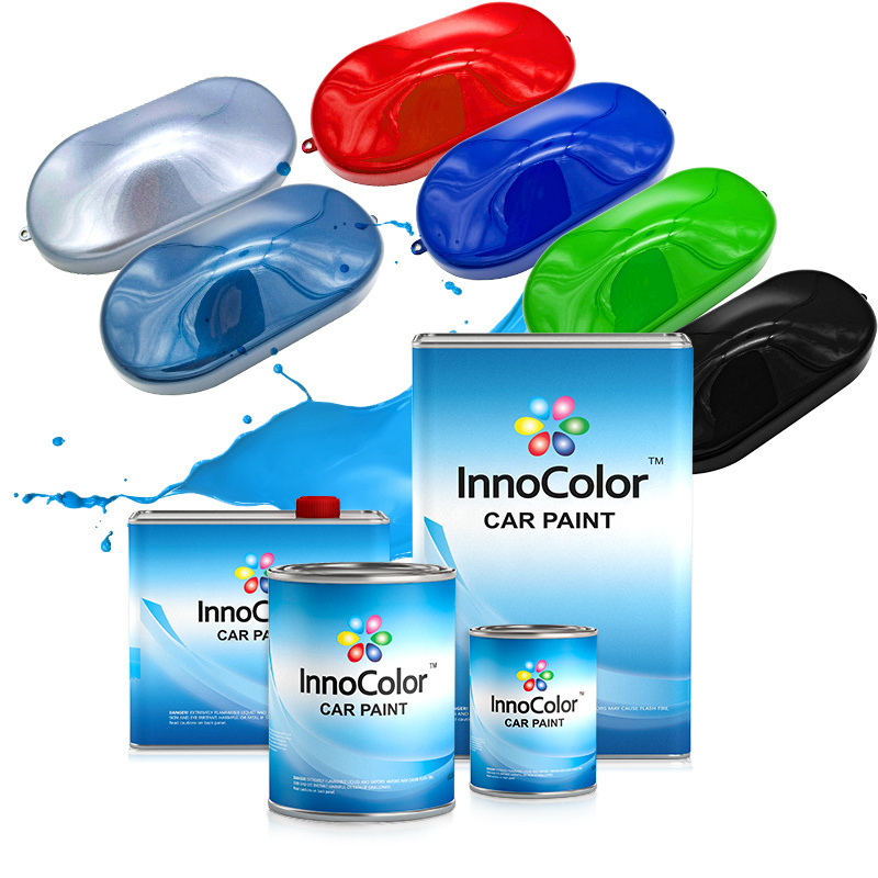 InnoColor Acrylic Lacquer Glitter Pearl White Color Mixing System Automotive Car Spray Paint 1K Base Paint