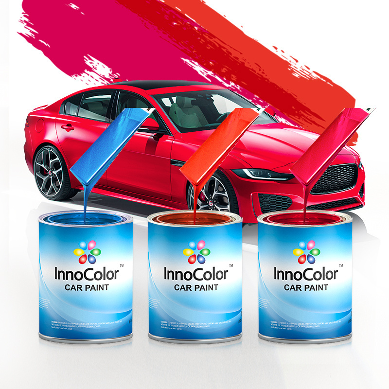 InnoColor Acrylic Lacquer Glitter Pearl White Color Mixing System Automotive Car Spray Paint 1K Base Paint