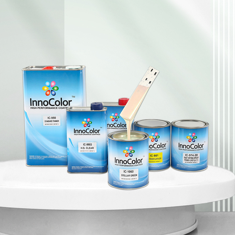 InnoColor auto body painting metal flake painting colors car paint for autobody refinish