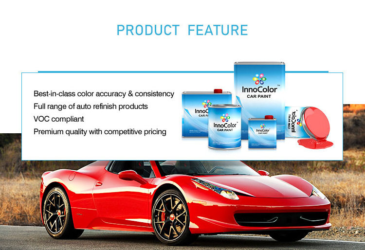 Car Refinish Spray 2K Heat Resistant Auto Car Repair Paints Automotive Car Paint 2K Black