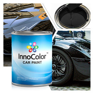 High Gloss Auto Body Acrylic Glossy Resin Car Paint 2K Coating Fast Drying Black Automotive Paint