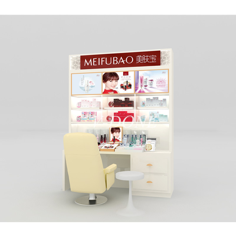 Beauty Salon Shop Eyebrow Bar Cosmetic Store Showcase Furniture Interior Design Ideas Luxury Makeup Display Cabinet