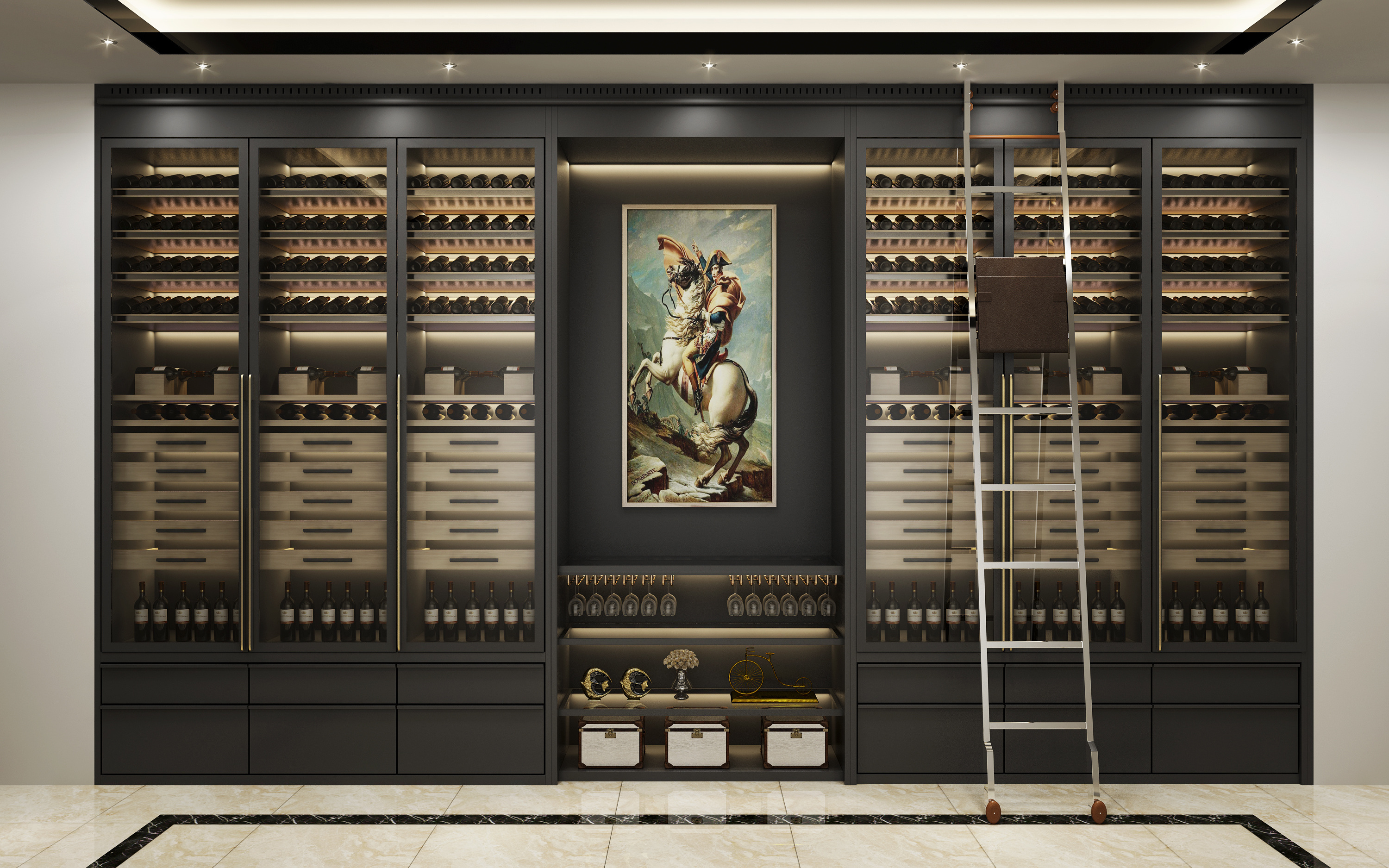 glass living room luxury modern wine cabinets wine rack freestanding floor commercial wine rack