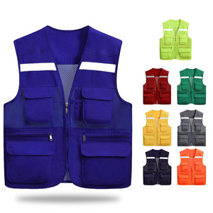 multi pocket vest Fisherman Vest Waistcoat For fishing Climbing Journalist Photography Camping work Vest