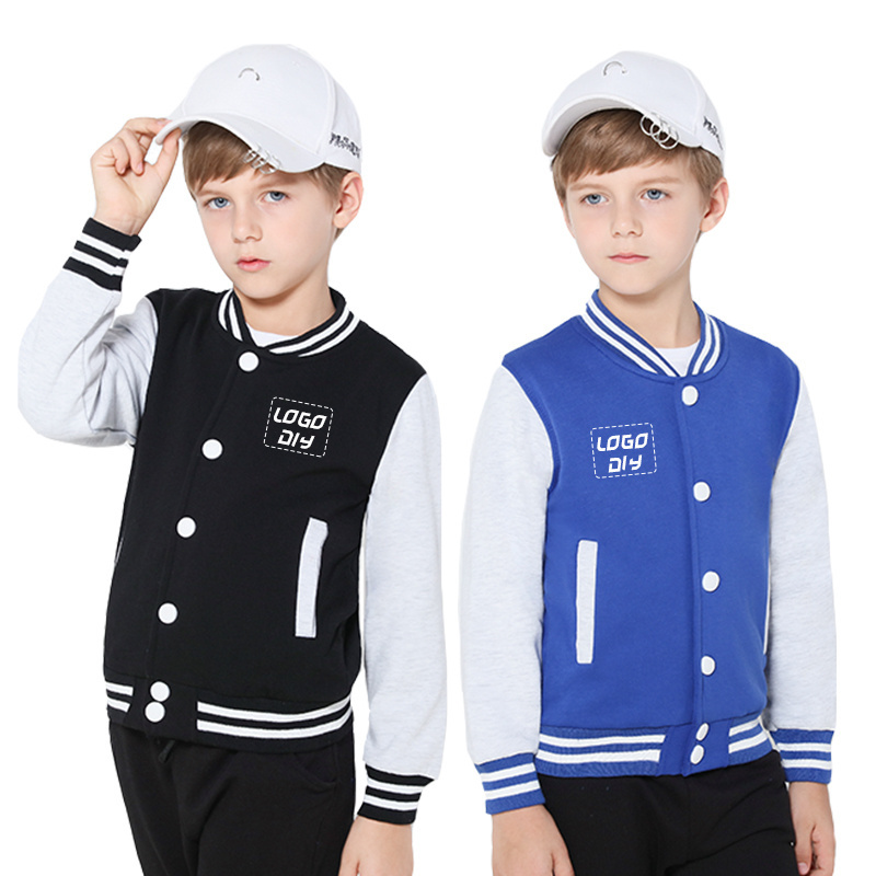 New men winter unisex button down college letterman bomber jackets custom baseball varsity jacket