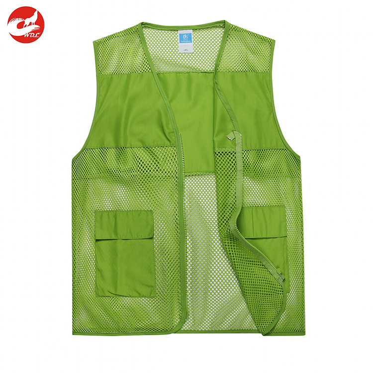 Custom Logo Cheap Volunteer Vest with mesh breathable work vest