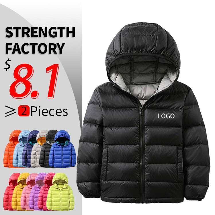 Superior quality custom Lightweight Children Down Jacket Children's Autumn Winter Coat Unisex Kids Jackets