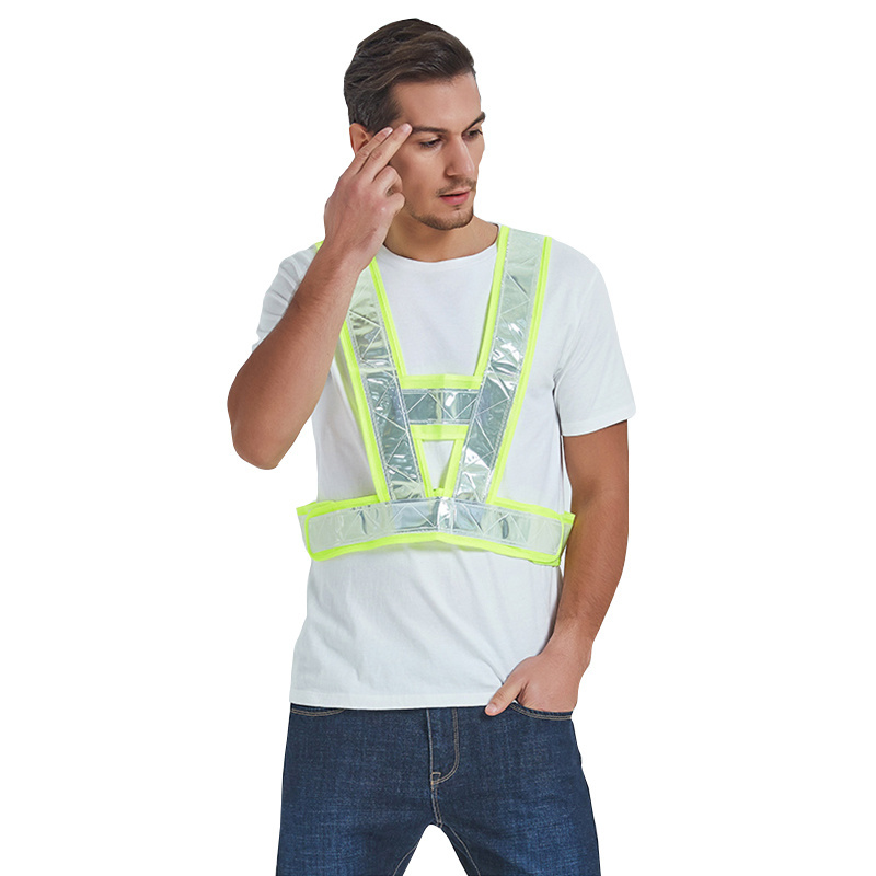 Professional Flashing Led Adjustable Bicycle Elastic Safety Reflective Vest Running Belts