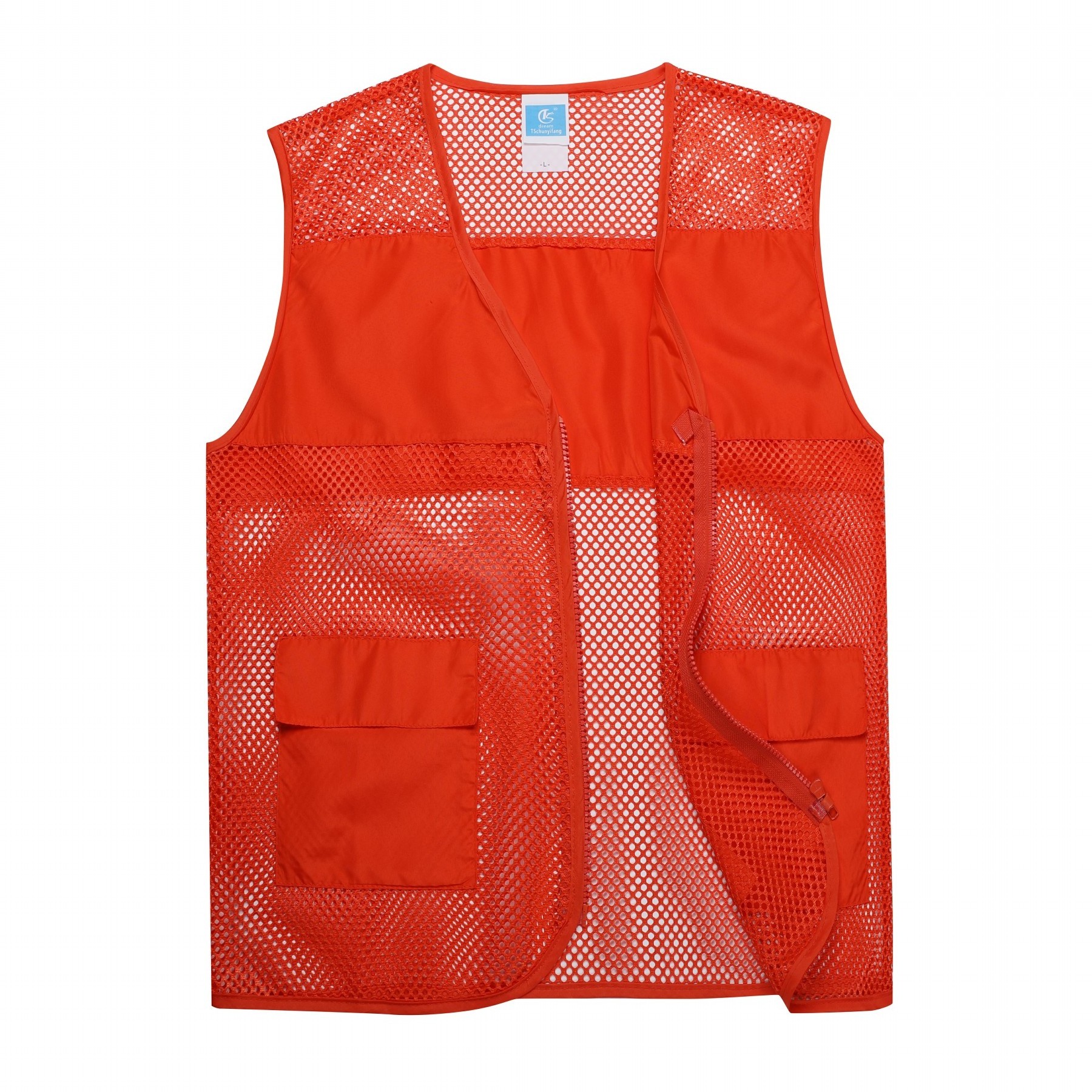 Custom Logo Cheap Volunteer Vest with mesh breathable work vest