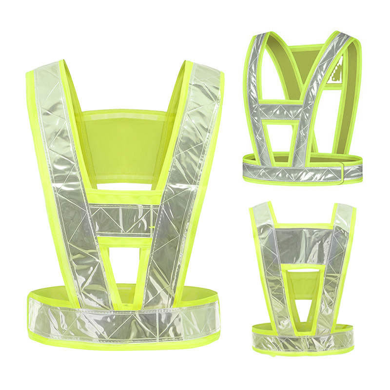 Professional Flashing Led Adjustable Bicycle Elastic Safety Reflective Vest Running Belts