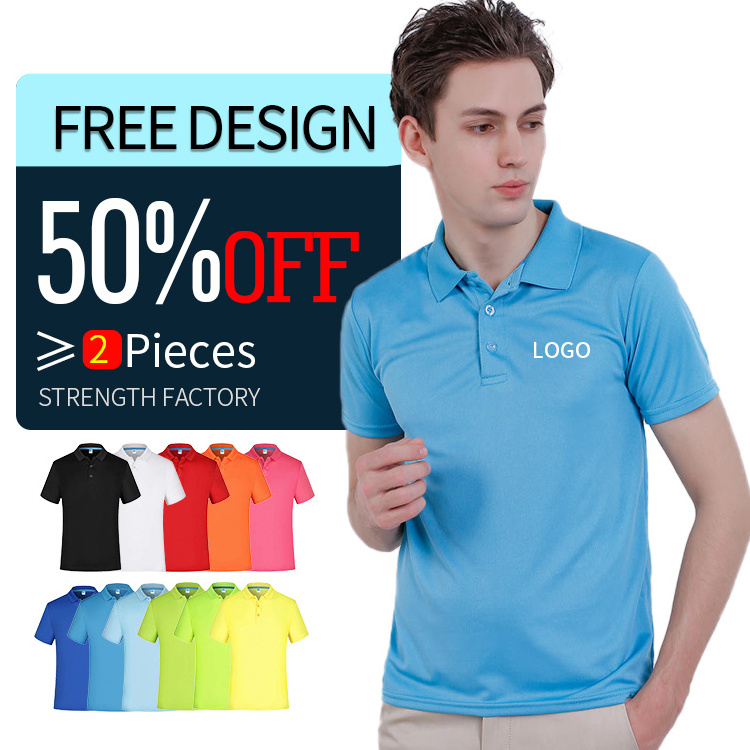 Sell well promotion cheap price quick dry fabric golf polo shirts for sport polyester men's polo t shirts