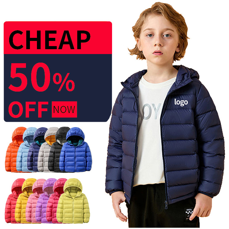 Superior quality custom Lightweight Children Down Jacket Children's Autumn Winter Coat Unisex Kids Jackets