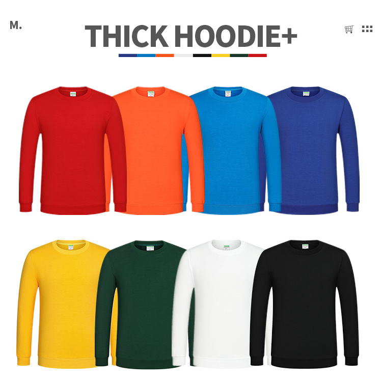 Factory SALE Men's crew neck fleece Sweatshirts Custom 60 cotton polyester heavy weight adults and kids sweaters