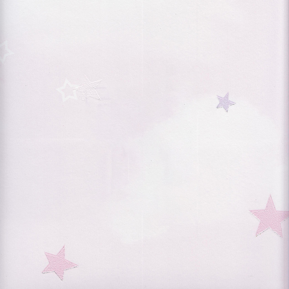 Pink Star Environmental Non Woven Wallpapers For Kids Bedroom Wallpaper High Quality Wall Decoration