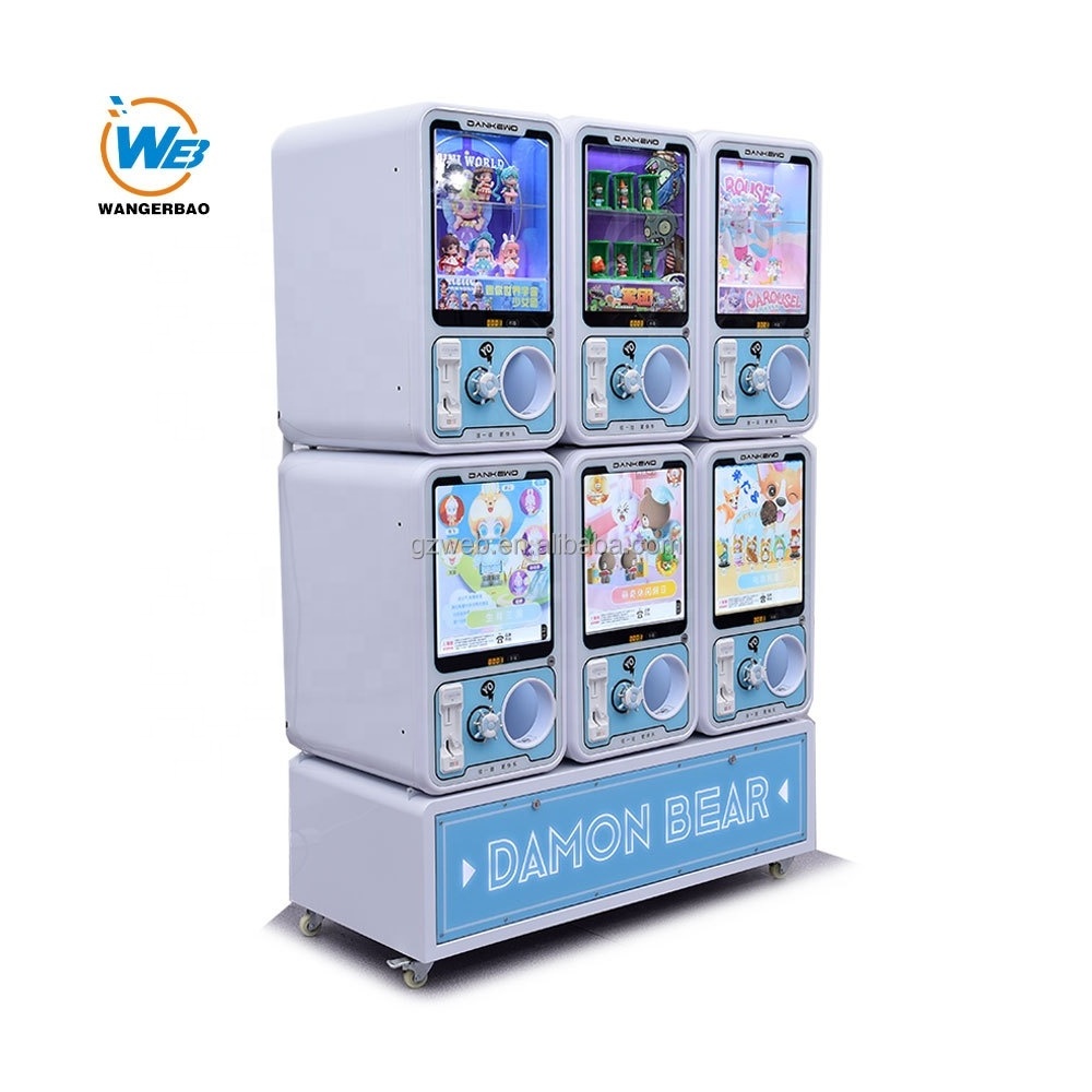 WANGERBAO Factory Wholesales Commercial Metallic Gashapon Machine Mini Capsule Toy Vending Gachapon Machine Custom Gacha Machine