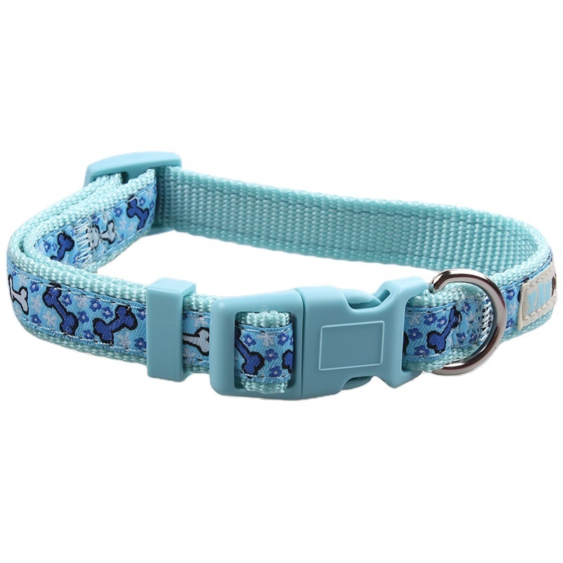 Heavy Duty Blue Camouflage Tactical Combat Metal Buckle New Dog Collar Set Nice Quality Dog Collar